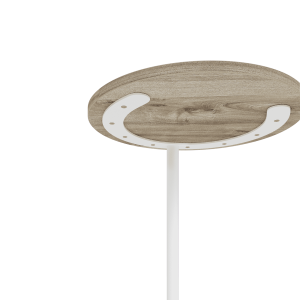 Журнальный столик HORSIX Wood 40 х 40 см, орех/белый