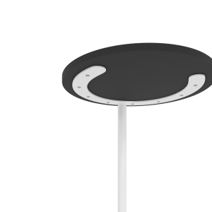 Журнальный столик HORSIX Wood 40 х 40 см, черный/белый