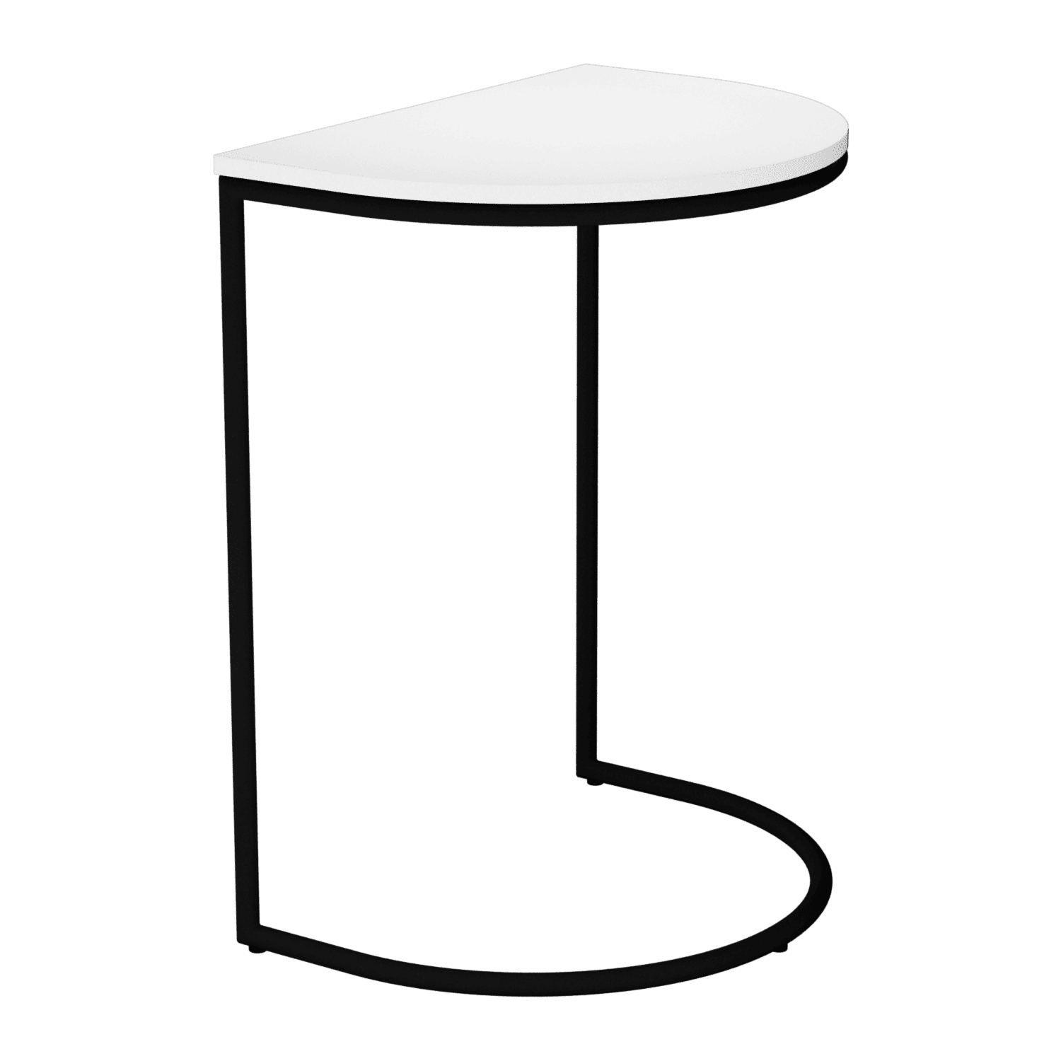 Журнальный столик EVEKIS Wood 40 х 54 см, белый/черный