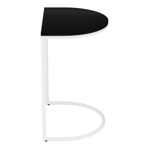 Журнальный столик EVEKIS Wood 40 х 54 см, черный/белый