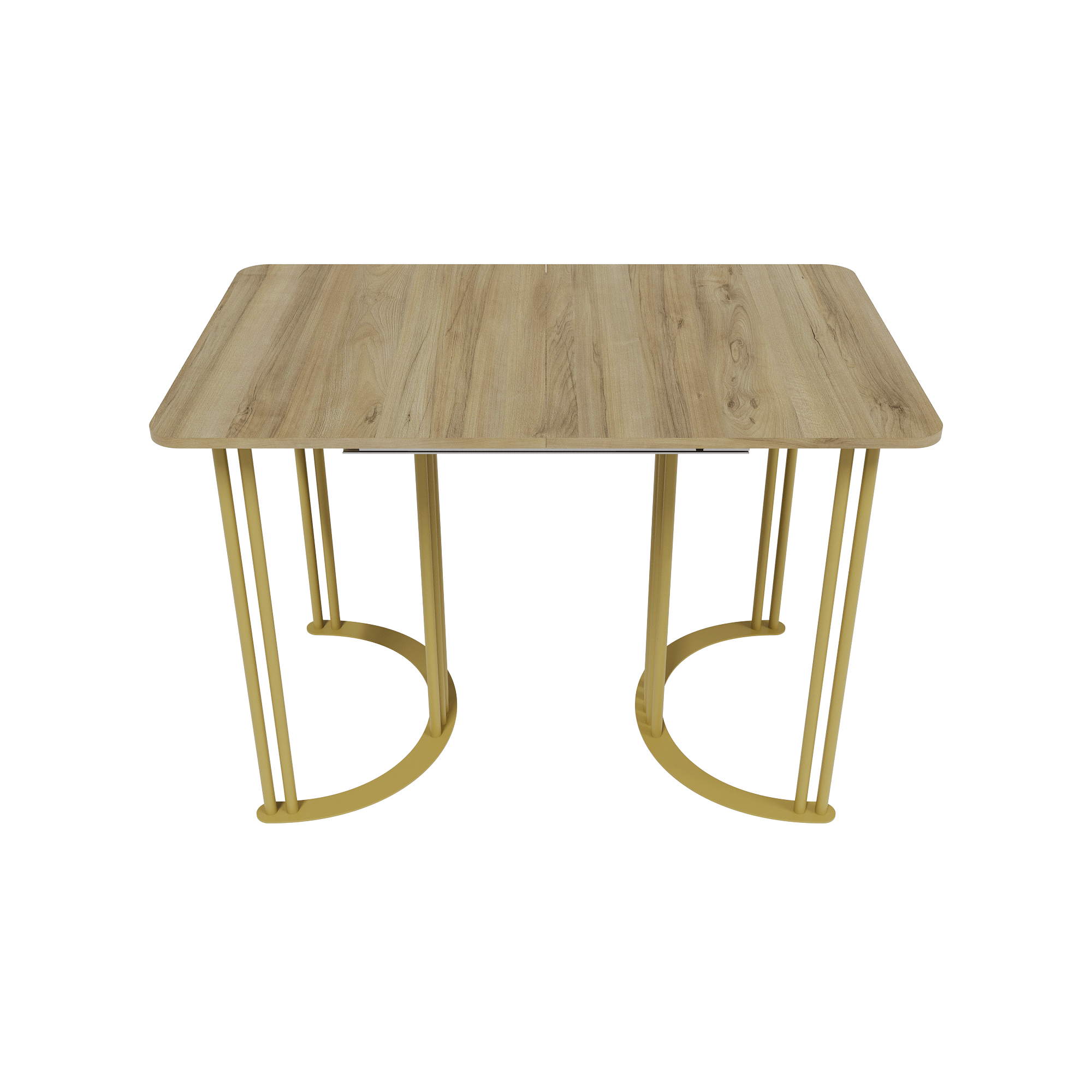 Обеденный раздвижной стол VIOLUR 120/190 х 80 см, орех/золотой