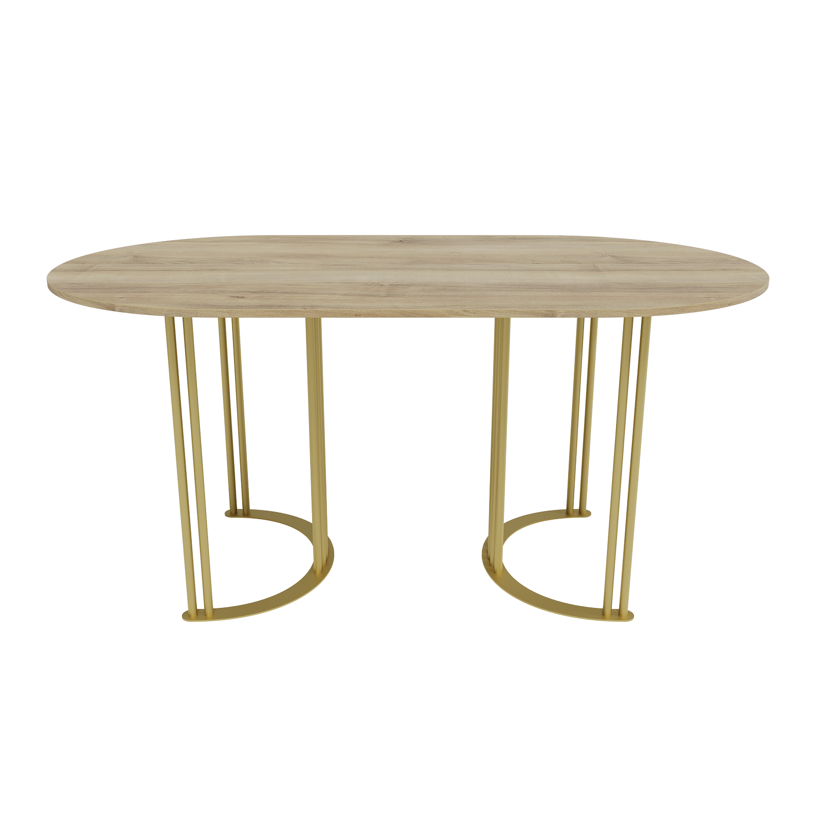 Обеденный стол VIOLUR 180 х 90 см, орех/золотой