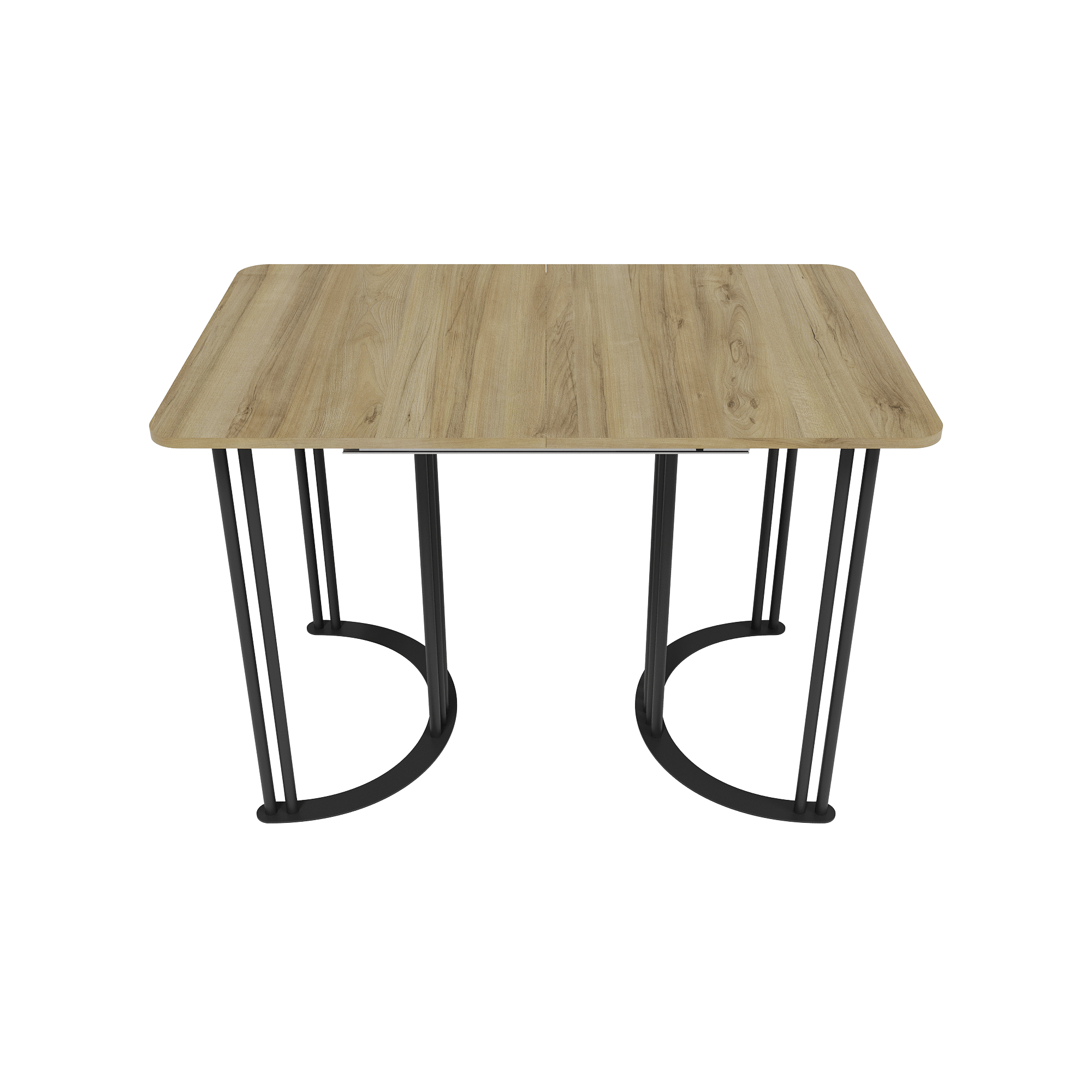 Обеденный раздвижной стол VIOLUR 110/140 х 70 см, орех/черный