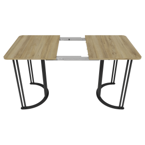 Обеденный раздвижной стол VIOLUR 110/140 х 70 см, орех/черный