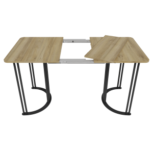 Обеденный раздвижной стол VIOLUR 110/140 х 70 см, орех/черный