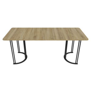 Обеденный раздвижной стол VIOLUR 120/190 х 80 см, орех/черный