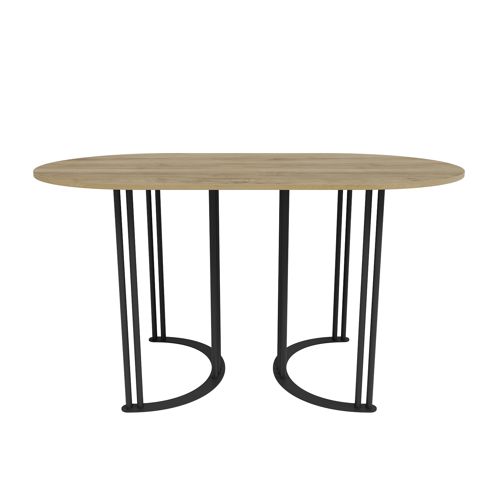 Обеденный стол VIOLUR 140 х 80 см, орех/черный