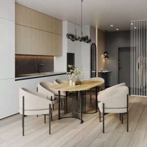 Обеденный стол VIOLUR 140 х 80 см, орех/черный