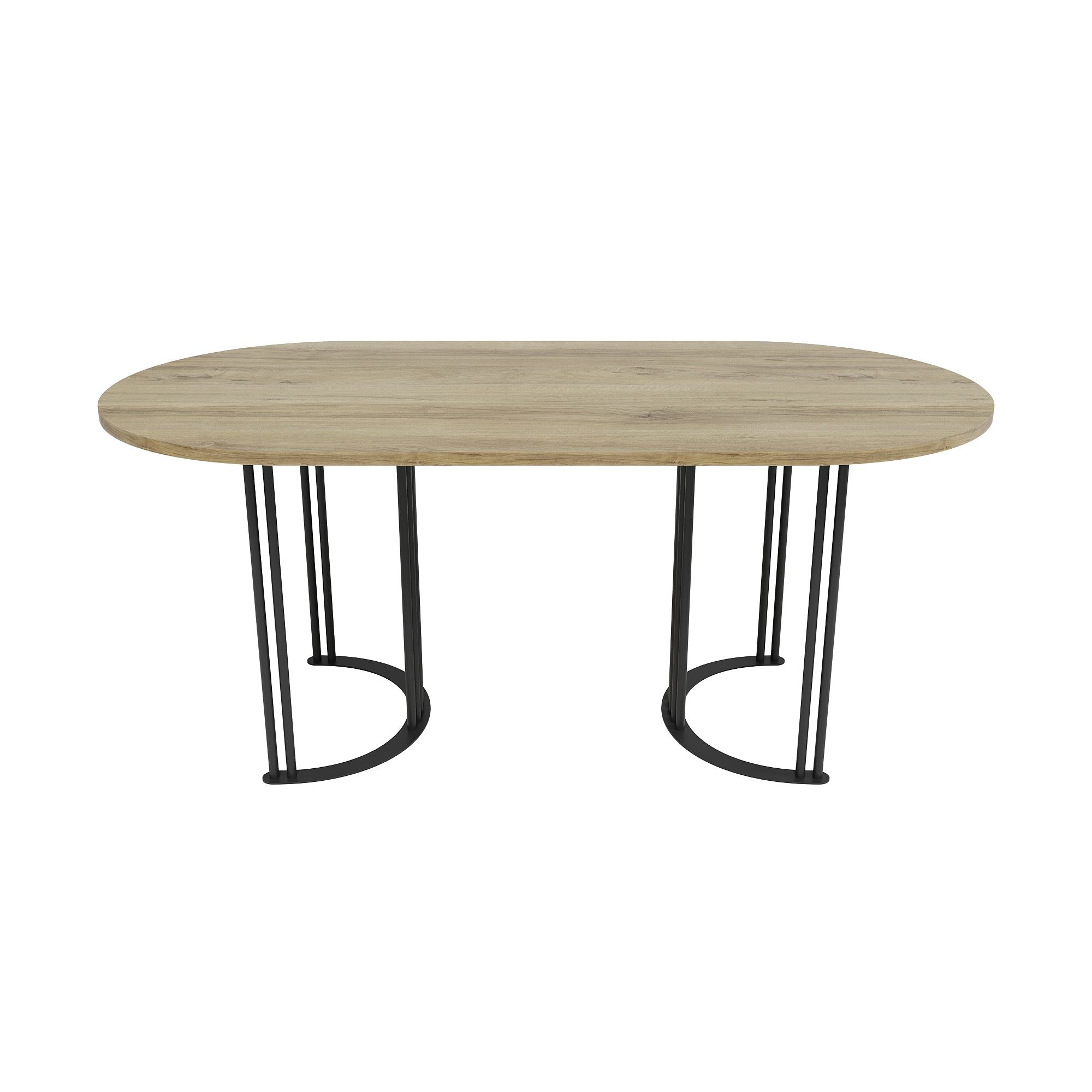 Обеденный стол VIOLUR 180 х 90 см, орех/черный