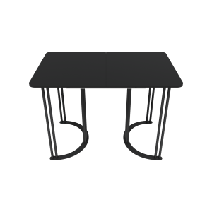 Обеденный раздвижной стол VIOLUR 110/140 х 70 см, черный