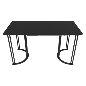 Обеденный раздвижной стол VIOLUR 110/140 х 70 см, черный