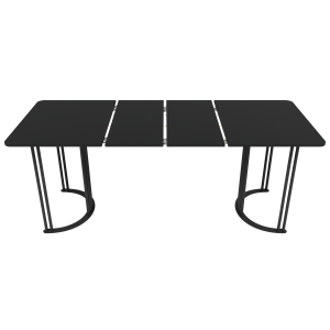 Обеденный раздвижной стол VIOLUR 120/190 х 80 см, черный