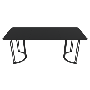 Обеденный раздвижной стол VIOLUR 120/190 х 80 см, черный