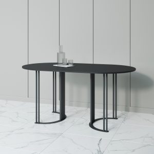 Обеденный стол VIOLUR 160 х 80 см, черный