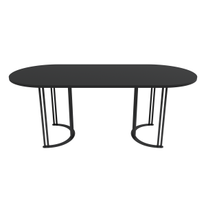 Обеденный стол VIOLUR 200 х 90 см, черный