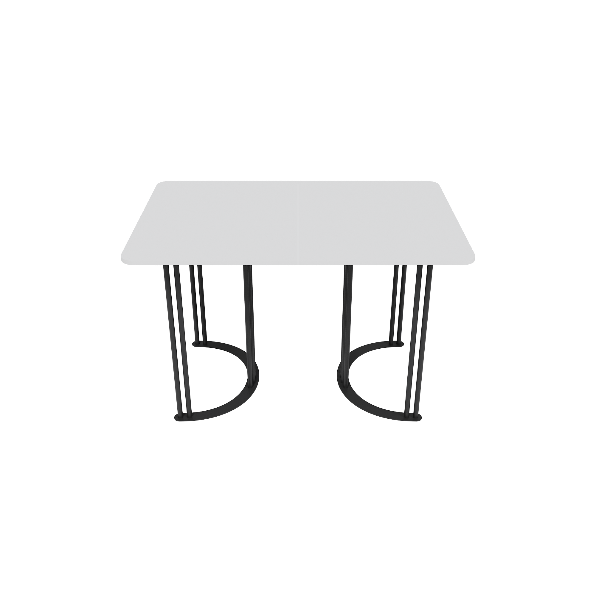 Обеденный раздвижной стол VIOLUR 120/190 х 80 см, белый/черный