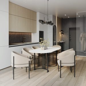 Обеденный стол VIOLUR 140 х 80 см, белый/черный