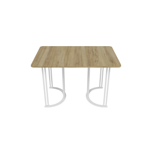 Обеденный раздвижной стол VIOLUR 120/190 х 80 см, орех/белый