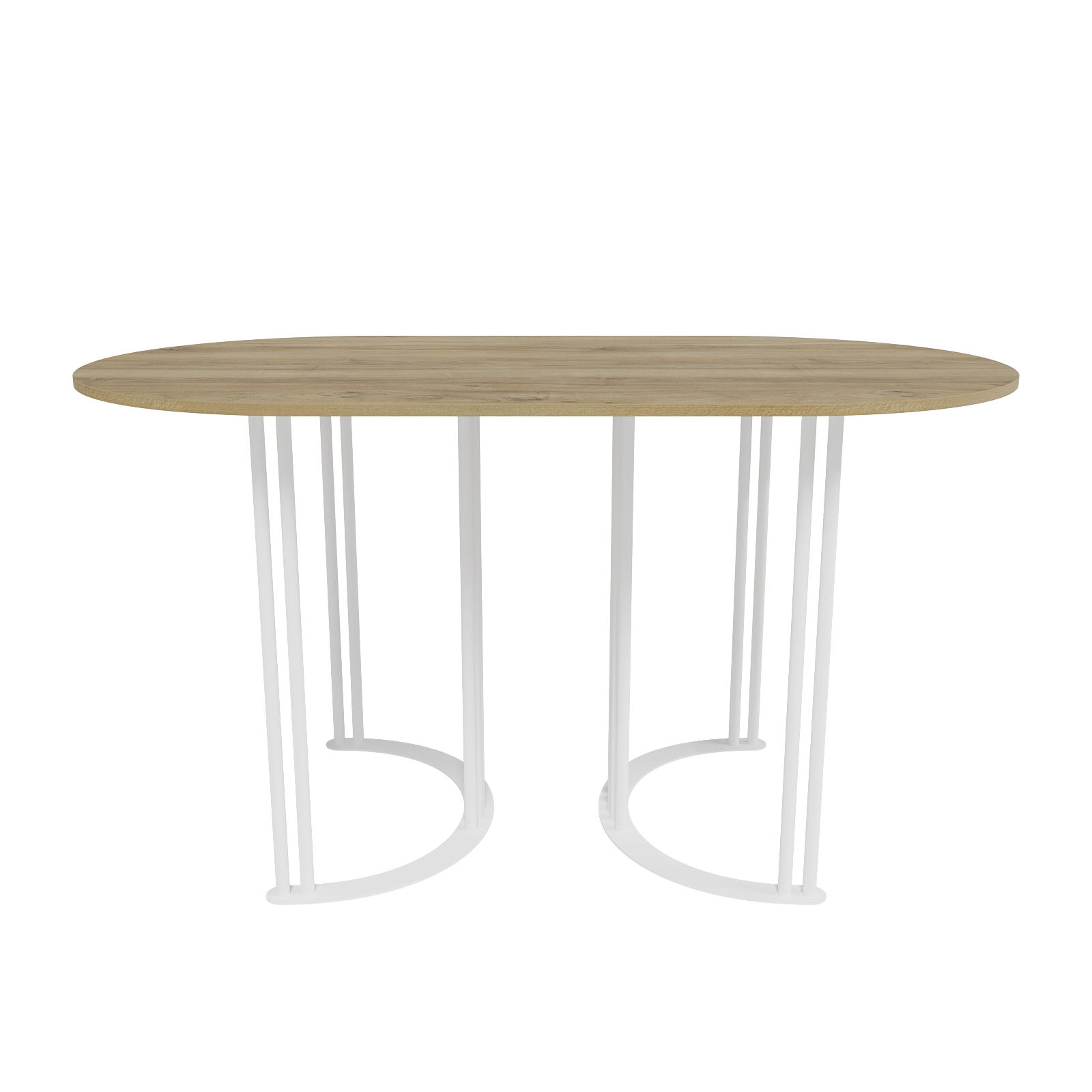 Обеденный стол VIOLUR 140 х 80 см, орех/белый