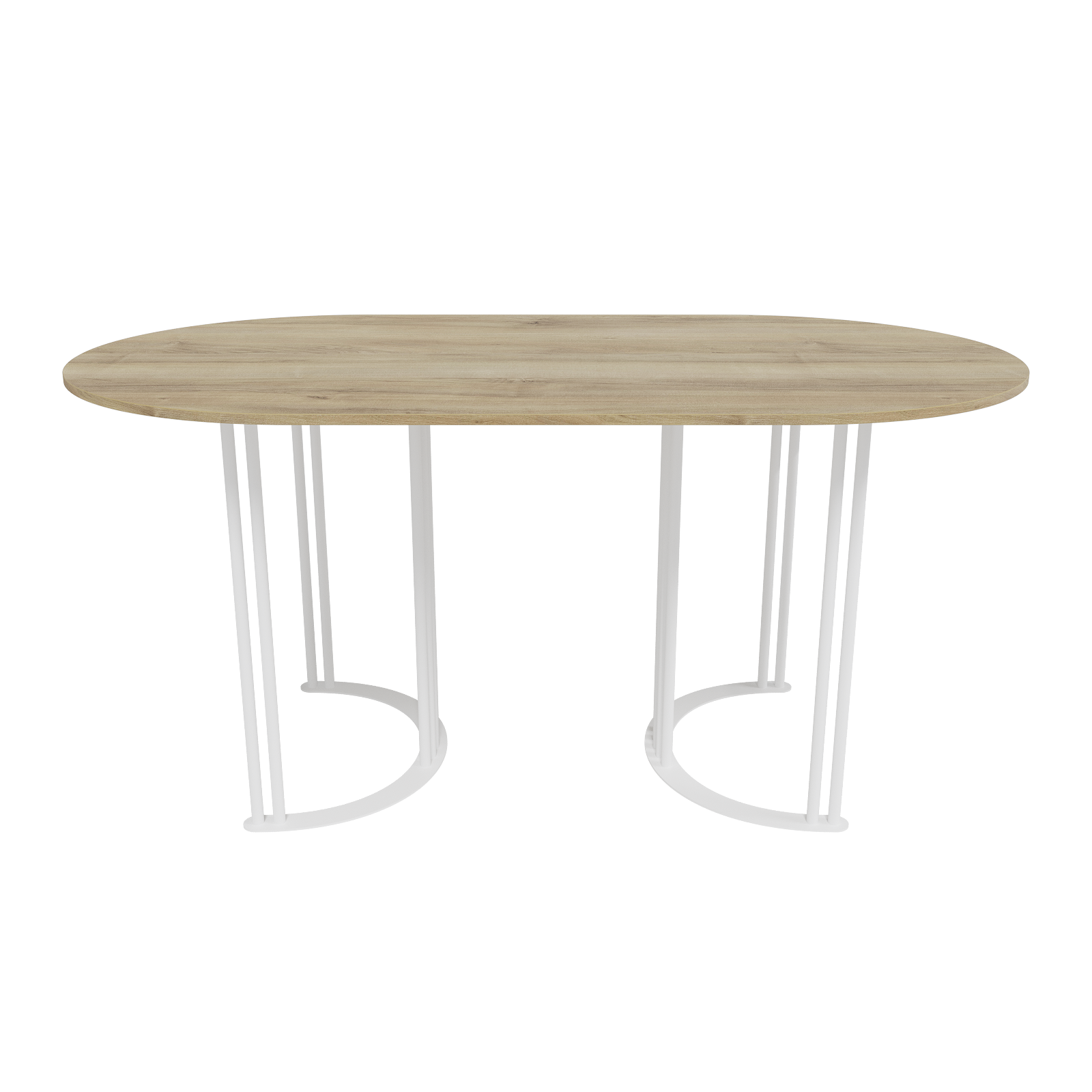 Обеденный стол VIOLUR 160 х 80 см, орех/белый