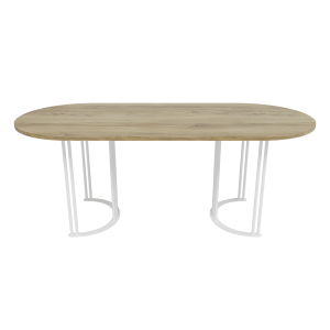 Обеденный стол VIOLUR 200 х 90 см, орех/белый