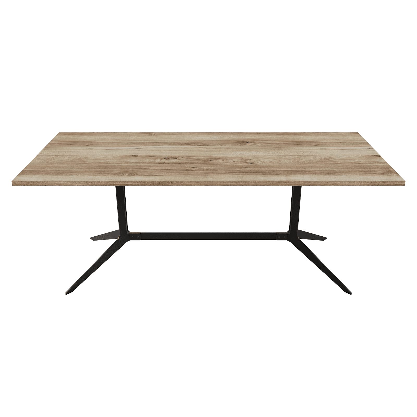 Обеденный стол AMELIX 200 х 90 см, орех/черный