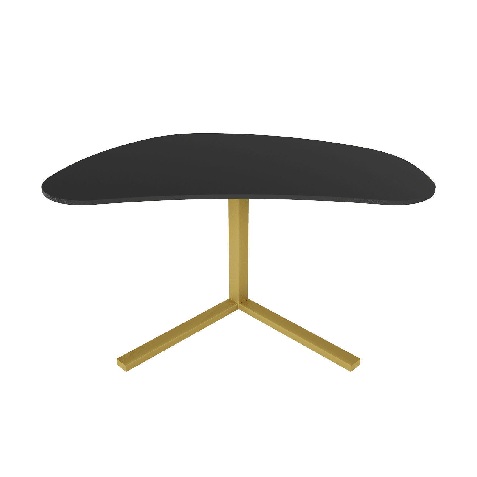 Рабочий стол PINGUM Wood черный/золотой, 128 х 71.5 см