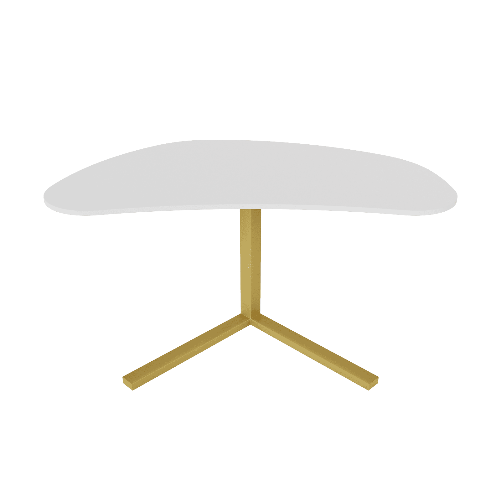 Рабочий стол PINGUM Wood белый/золотой, 128 х 71.5 см