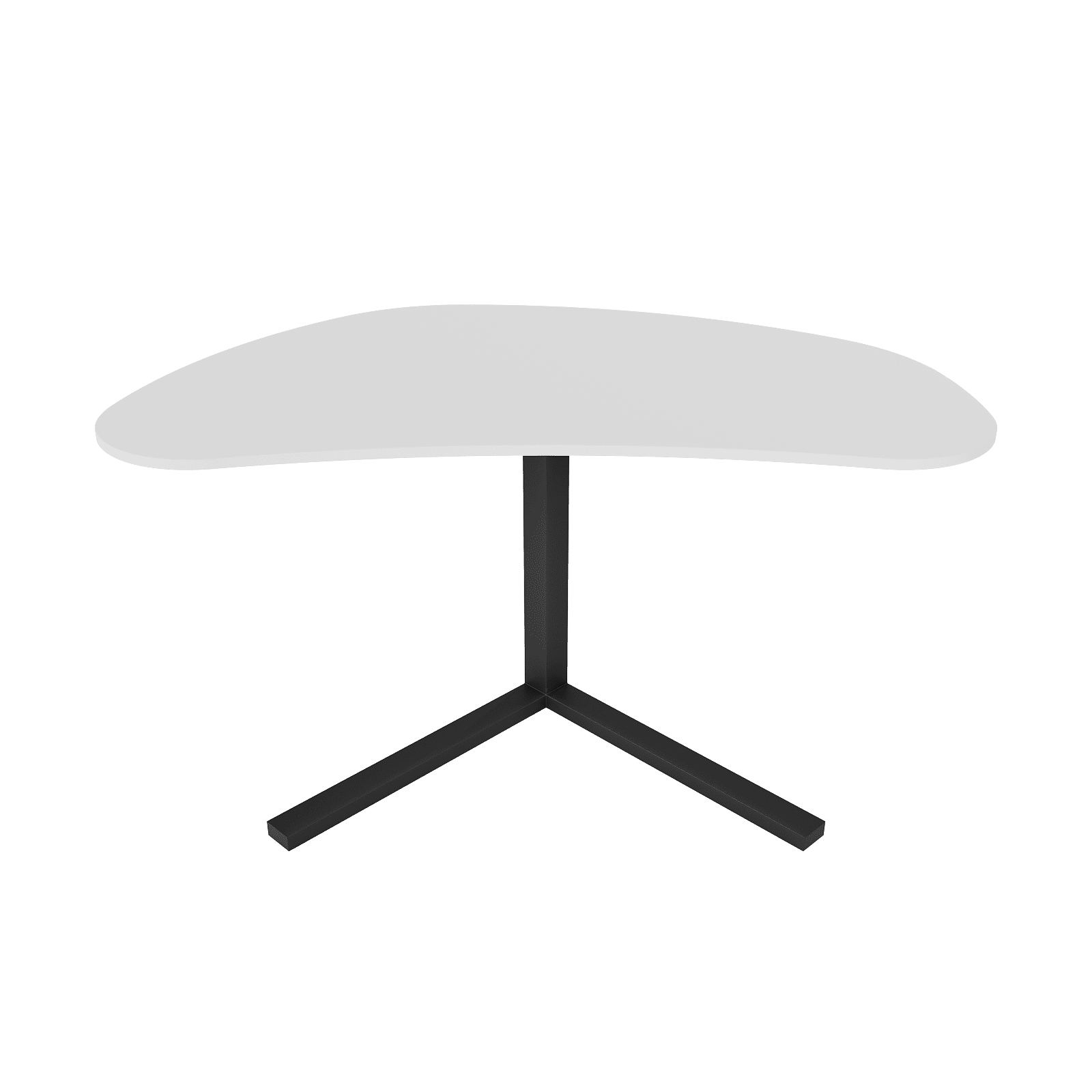 Рабочий стол PINGUM Wood белый/черный, 128 х 71.5 см