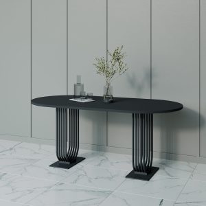 Обеденный стол ARFEO Duo 180 х 90 см, черный