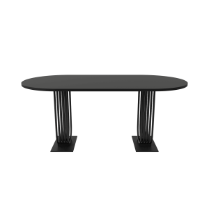 Обеденный стол ARFEO Duo 180 х 90 см, черный