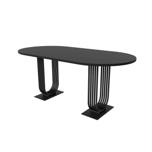 Обеденный стол ARFEO Duo 180 х 90 см, черный