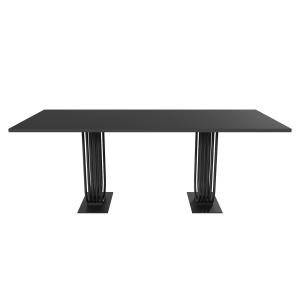 Обеденный стол ARFEO Duo черный, 200 х 90 см