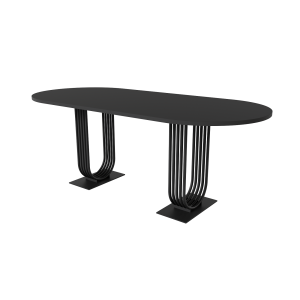 Обеденный стол ARFEO Duo 200 х 90 см, черный