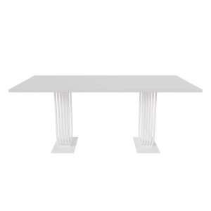 Обеденный стол ARFEO Duo белый, 180 х 90 см