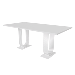 Обеденный стол ARFEO Duo белый, 180 х 90 см