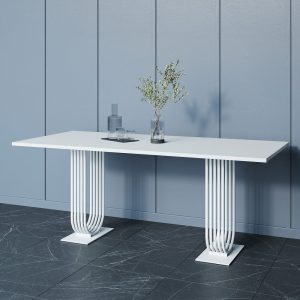 Обеденный стол ARFEO Duo белый, 200 х 90 см