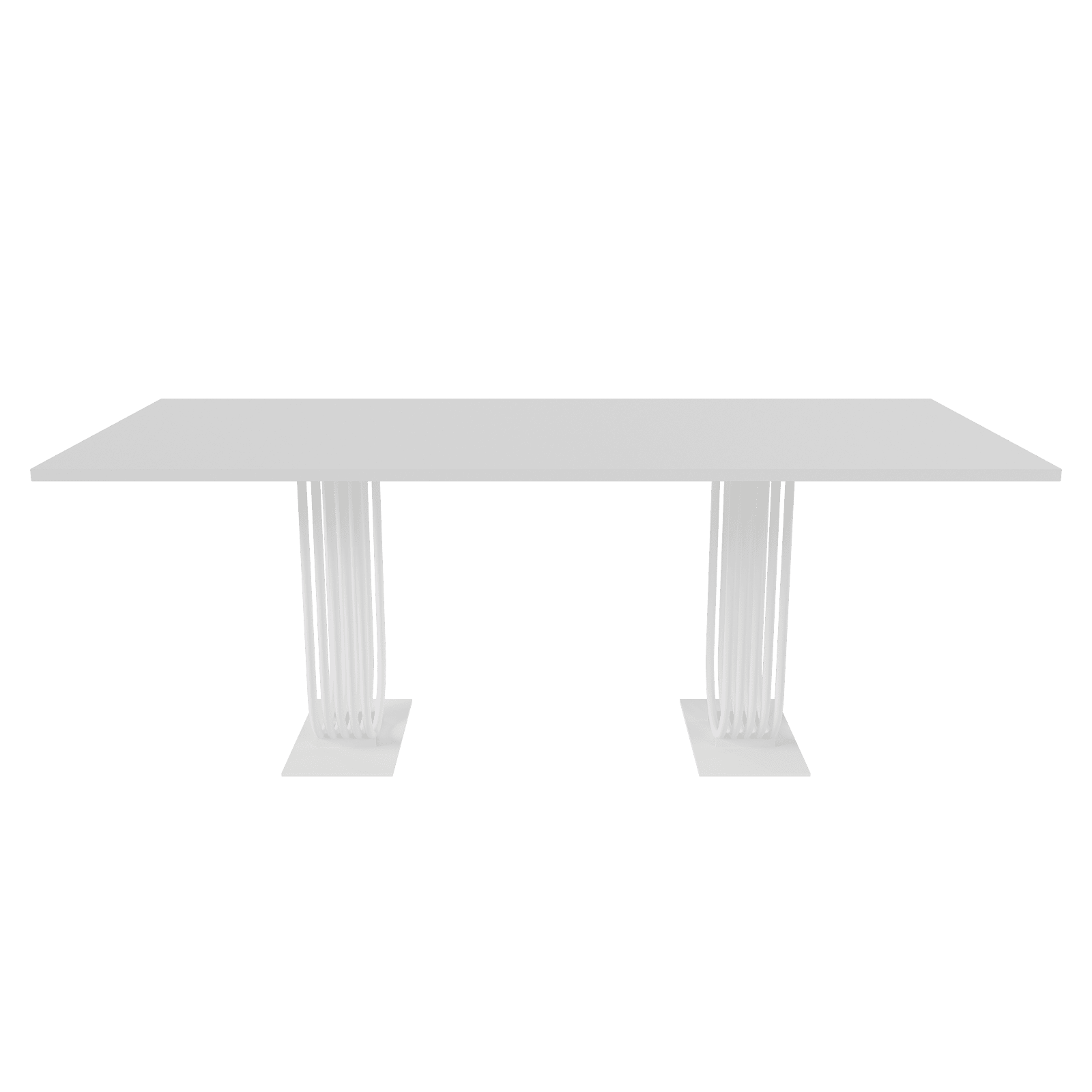 Обеденный стол ARFEO Duo белый, 200 х 90 см