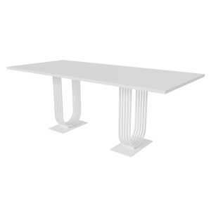 Обеденный стол ARFEO Duo белый, 200 х 90 см