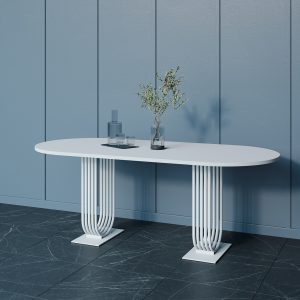 Обеденный стол ARFEO Duo 200 х 90 см, белый