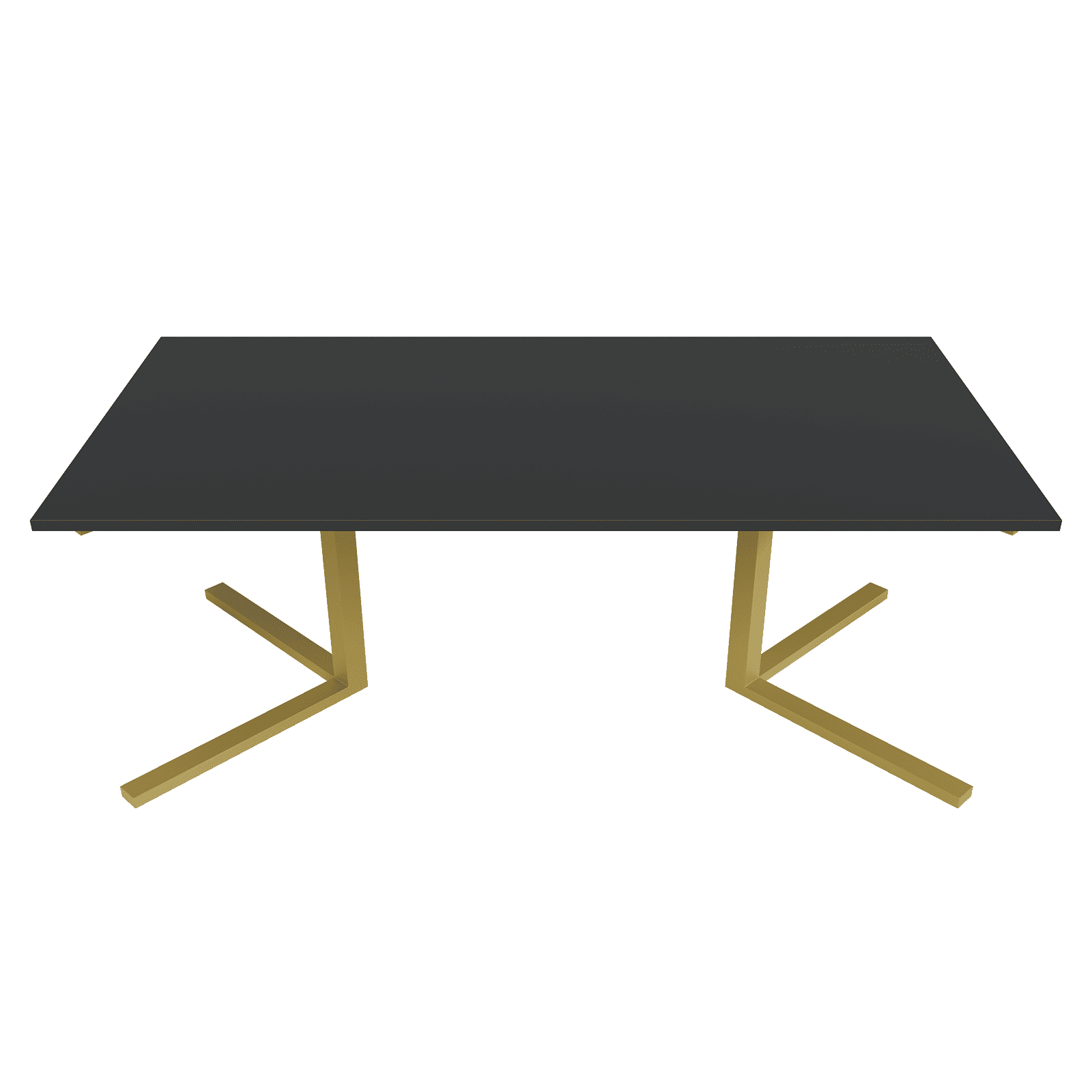 Рабочий стол PINGUM Duo черный/золотой, 200 х 100 см