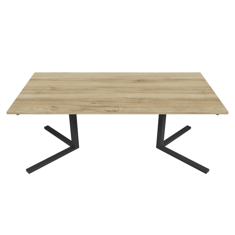 Рабочий стол PINGUM Duo орех/черный, 200 х 100 см