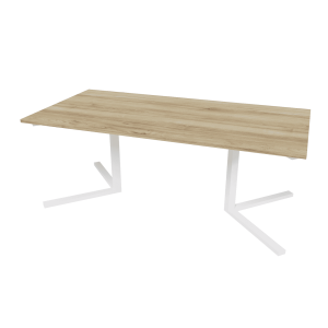 Рабочий стол PINGUM Duo орех/белый, 200 х 100 см