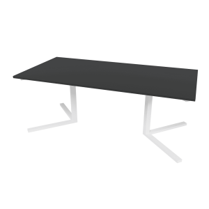 Рабочий стол PINGUM Duo черный/белый, 200 х 100 см