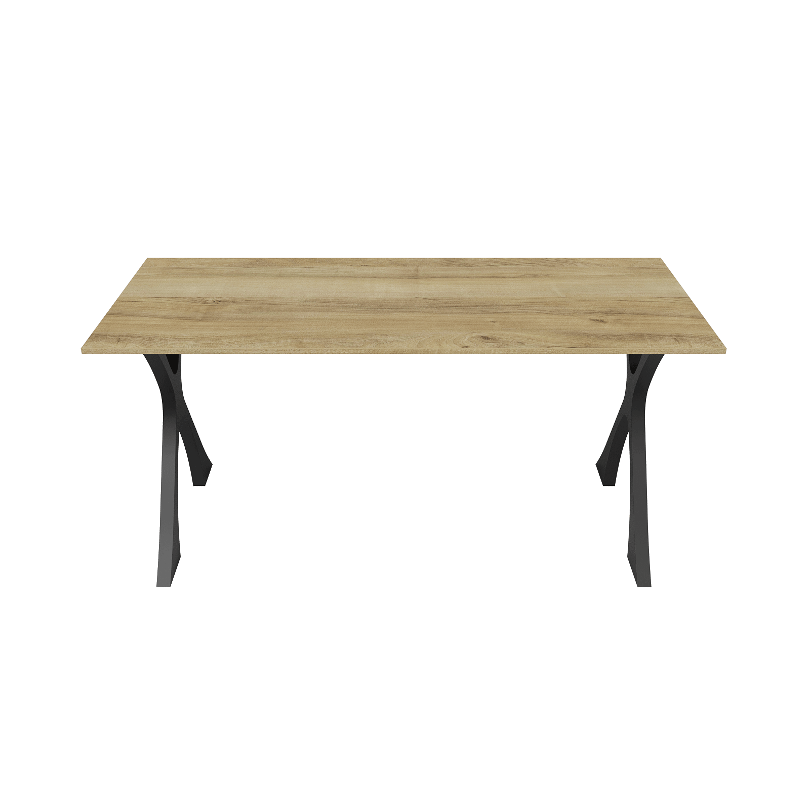 Обеденный стол TEYDOR 160 х 70 см, орех/черный