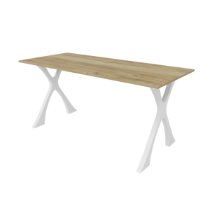 Обеденный стол TEYDOR 160 х 70 см, орех/белый