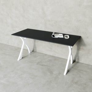 Обеденный стол TEYDOR 160 х 70 см, черный/белый