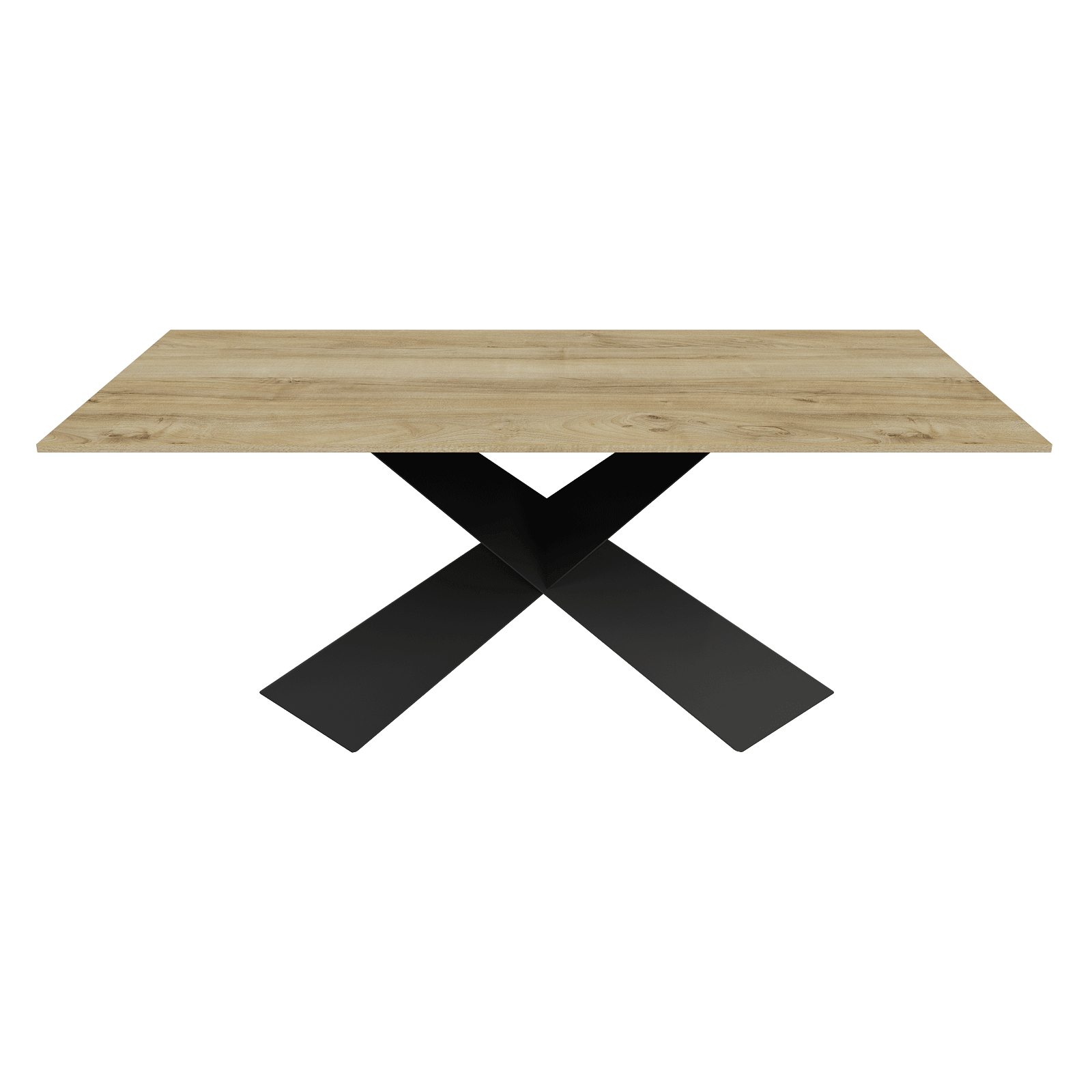 Обеденный стол LINBOW Wood 180 х 90 см, орех/черный