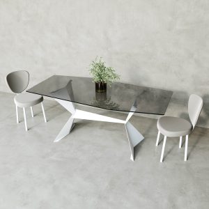 Обеденный стол TULIPSO 180 х 90 см, белый