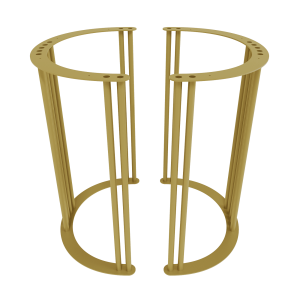 Подстолье золотое VIOLURх2, 60 х 32.5 см